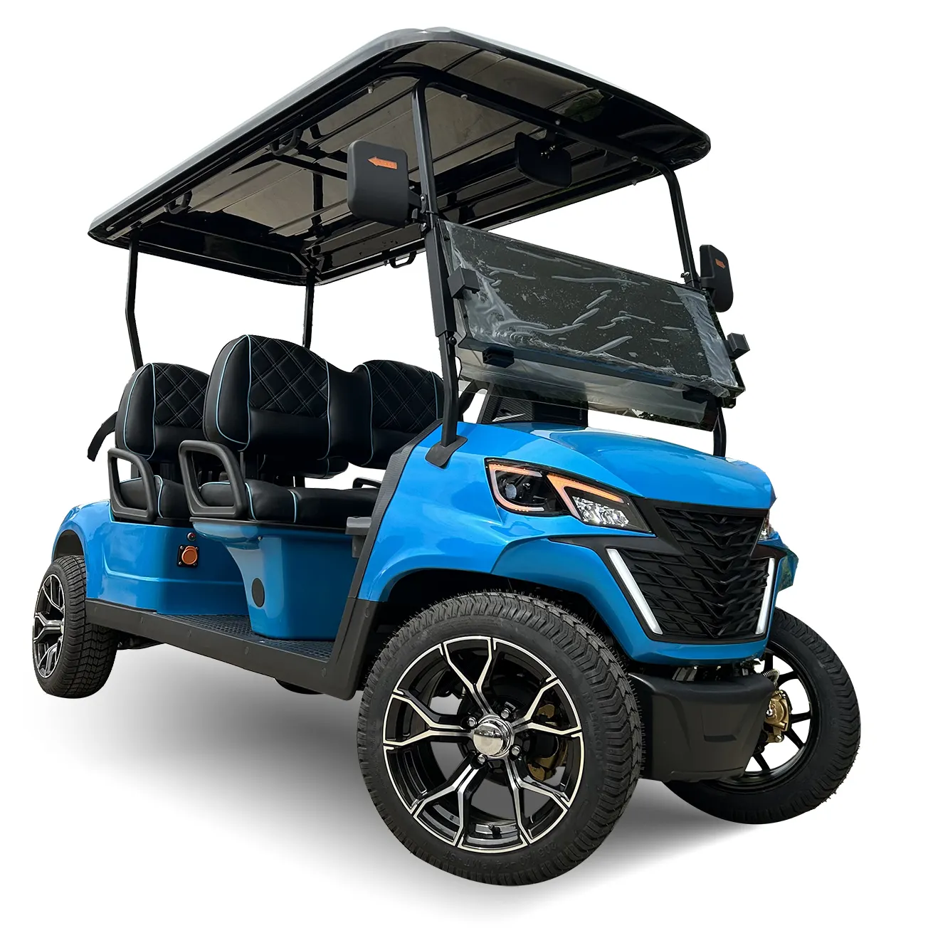 Sıcak satış 2023 yeni tasarım 4 tekerlek 7kw lityum Off Road elektrik Golf arabası