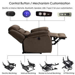 Hot bán hiện đại thoải mái cắt góc ngồi có thể ngả <span class=keywords><strong>sofa</strong></span> Set nối dài giữ cốc gỗ đồ nội thất phòng khách 7016 - Product Image 2