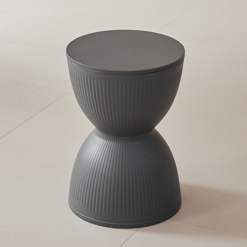 Taburete Prince gris con diseño