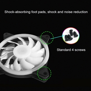 2024 Computadora CPU RGB Radiador luminoso 1 Ventilador Con Control Remoto Ventilador RGB