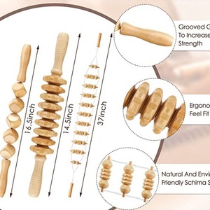 Bán buôn Gỗ Massage công cụ trị liệu Kit thoát bạch huyết Massager cho cơ thể định hình Cellulite gua SHA vẻ đẹp chăm sóc cá nhân - Product Image 2