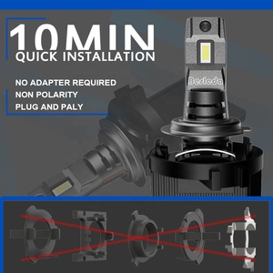 Hot Sales Automotive Headlamp Bulb <strong>40W</strong> With Fan and Fin <strong>12V</strong> for Car Replace Halogen H7 Bulbs Mini Size Headlight Bulb H7 <strong>LED</strong> - Product Image 4