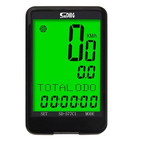 Ordenador de bicicleta inalámbrico resistente al agua, odómetro de bicicleta, pantalla grande de 2,5 pulgadas, ciclocomputador, pantalla LCD multifuncional, velocímetro de ciclismo - Product Image 1