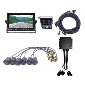 Sensor de aparcamiento de vídeo para camiones, sistema de asistencia de seguridad con superposición que muestra la ubicación de los sensores, marcha atrás, 6 uds. - Product Image 1