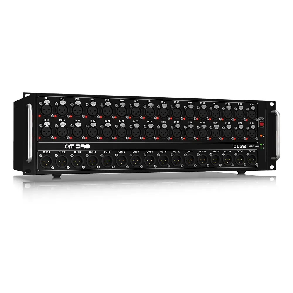 Midas-Consola de mezcla Digital Serie M, caja de escenario DL32, 32 canales para sistema de altavoces Line Array