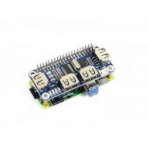4 puertos USB HUB HAT para Raspberry Pi con USB a placa de expansión de puerto serie KITS