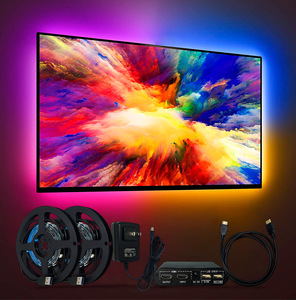 TV Backlight Full Set Ambient Device PC Monitor 4K HDTV Dream Lighting HDMI Compatible Computer Kit WS2812B <strong>LED</strong> Strip Light 5V