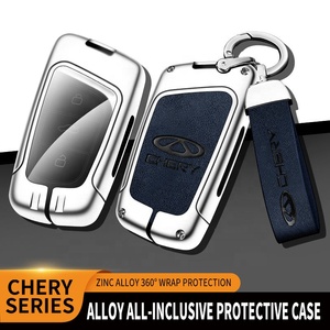 เคสฝาครอบป้องกันพวงกุญแจหนังสังกะสีผสม3ปุ่มสำหรับ Chery Tiggo 7 Pro 8 PLUS exeed Tiggo 2 3X arrizo 5 - Product Image 3