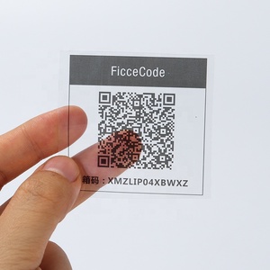 Benutzer definiertes Drucke tikett PVC variabler Barcode/QR-Code entfernbarer Aufkleber QR-Code Barcode Aufkleber ungültig mit QR-Code