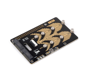 Dual M.2 NVMe HAT (Typ B) für Raspberry Pi 5 PCIe Dual-ChanneI-Entwicklungs platine Quad-Size-SSD-Unterstützung 5 Gbit/s PCIe Gen2 - Product Image 1
