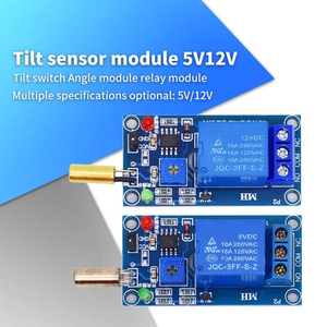 ボールスイッチチルトセンサーモジュール12V 5V 1チャンネル出力傾斜角度センサーリレーモジュールゴールデンSW520D - Product Image 1