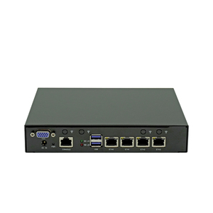 Consegna rapida rete pfsense Firewall Mini PC barebone micro computer J4125 mini computer con router firewall 4 lan