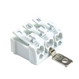 2 Pin <strong>Spring</strong> <strong>Terminal</strong> <strong>Block</strong> 923 Electrical Cable Clamp Quick Lamp Wire Connector - Product Image 2