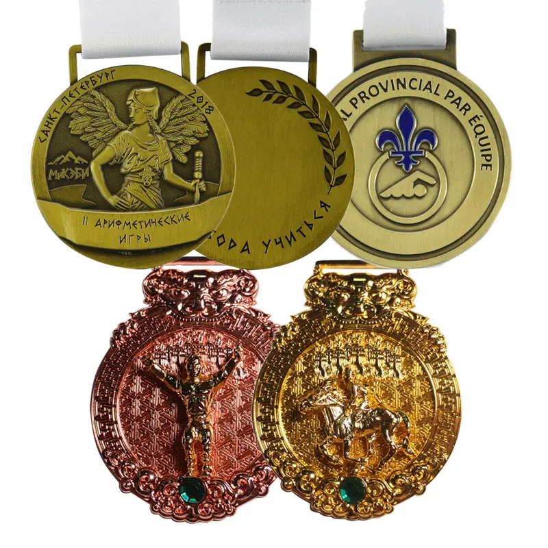 Souvenir promotionnel St Christopher Patine Médaille Pendentif Oem Motivation Bronze Catholique Saint Médaille En Métal