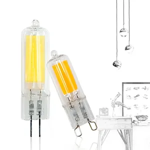 LED G4/G9 cam Cob lamba 6W/9W AC 220V sıcak/soğuk beyaz mum ışıkları konut avize spot halojen ampuller değiştirmeler - Product Image 4