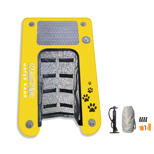 Inflatable Pup Plank Dog on Water <strong>Ramp</strong> Dock Customized Size <strong>Mesh</strong> Bottom Floating Ladder Inflatable Water <strong>Ramp</strong> for Dogs - Product Image 1