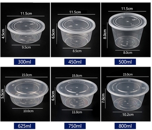 Caja fuerte para microondas, rectangular, redondo, 750, 1000, 1500 ml, plástico transparente, comida rápida, máquina para hacer contenedores - Product Image 5