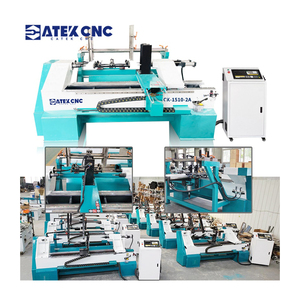 Innovativo tornio automatico di legno di Cnc a doppio asse con il sistema di carico e scarico per l'alta qualità della produzione della stecca della piscina - Product Image 6