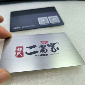 Sang trọng thẻ kinh doanh vàng đen bạc Thép không gỉ không có chip NFC & RFID thông tin liên lạc cho khách sạn kinh doanh sử dụng - Product Image 1