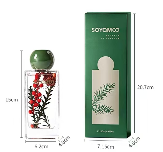 Fruits rouges, branche entière, coucher de soleil orange, mer, 130ml