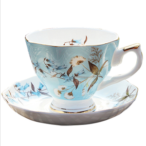 Banquet Bone China Reusable Ceramic Set <strong>Golden</strong> Logo Cappuccino Restaurant Porcelain Coffee Tea <strong>Cup</strong> and Saucer Set