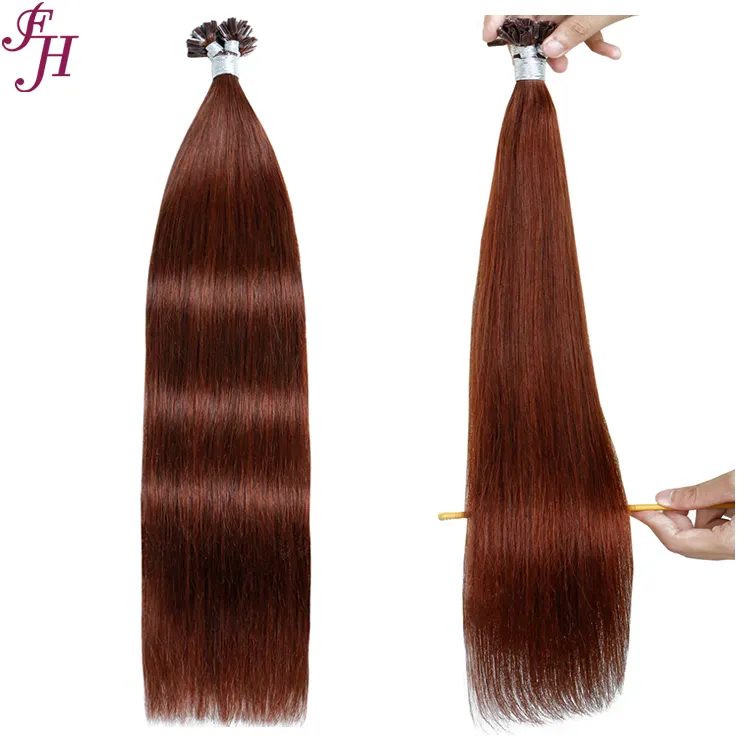 FH suministro de fábrica u tip Vietnam queratina cabello pre Unido u tips Premium grueso Vietnam queratina extensión del cabello