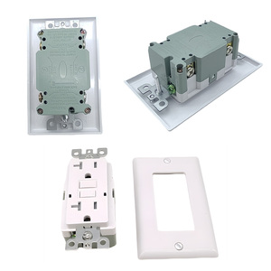 เต้าเสียบปลั๊กไฟฟ้า GFCI 20 AMP TR WR GFCI ช่องเสียบสายไฟ125V GFCI พร้อมแผ่นติดผนัง - Product Image 3
