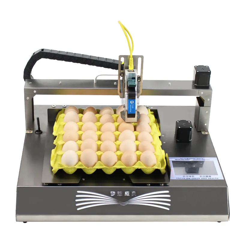 Hoge Kwaliteit Slimme Automatische Ei-Inkjet Printer Logo Streepjescode Vervaldatum Egg Inkjet Printers