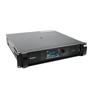 PA System Led Touch Screen 4 Channel FIR Filtering XLR DSP20000Q Touring <strong>DSP</strong> Amplifier with Dante <strong>Networking</strong> - Product Image 1