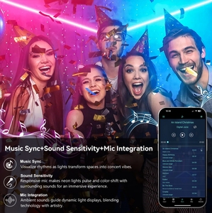 IP67 WS2811 SPI kontrollü piksel sihirli RGB 24v Neon şerit Led kiti APP WIFI Bluetooth ve güç kaynağı ile - Product Image 4