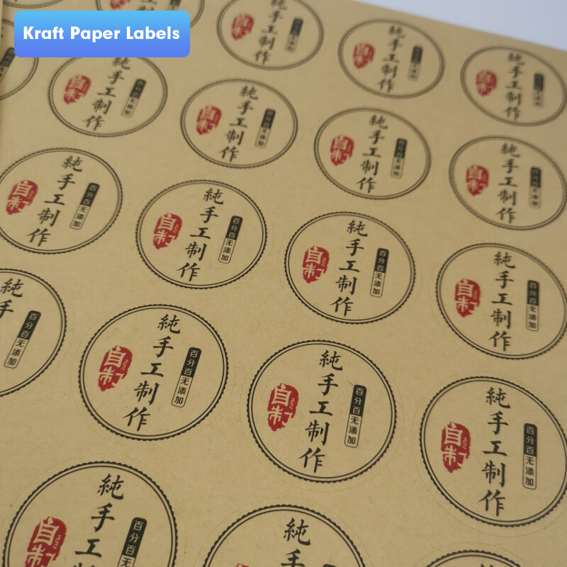 Etichette in carta kraft