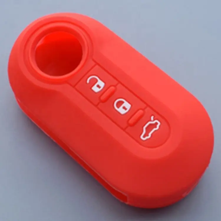 CE zertifikat Silikon Gummi Gel Auto Key Fob Schutz Für fiat 500 punto