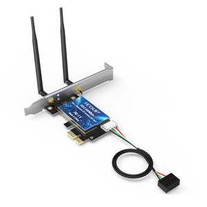 EDUP kablosuz EP-9619 Dual Band 600Mbps masaüstü PCI-E WiFi adaptörü Windows için BT4.0 802.11ac WLAN ağ kartı ile - Product Image 2