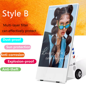 Monitor esterno impermeabile alto pavimento luminoso in piedi Totem 43 pollici Lcd Display pubblicitario Digital Signage con Software CMS - Product Image 6