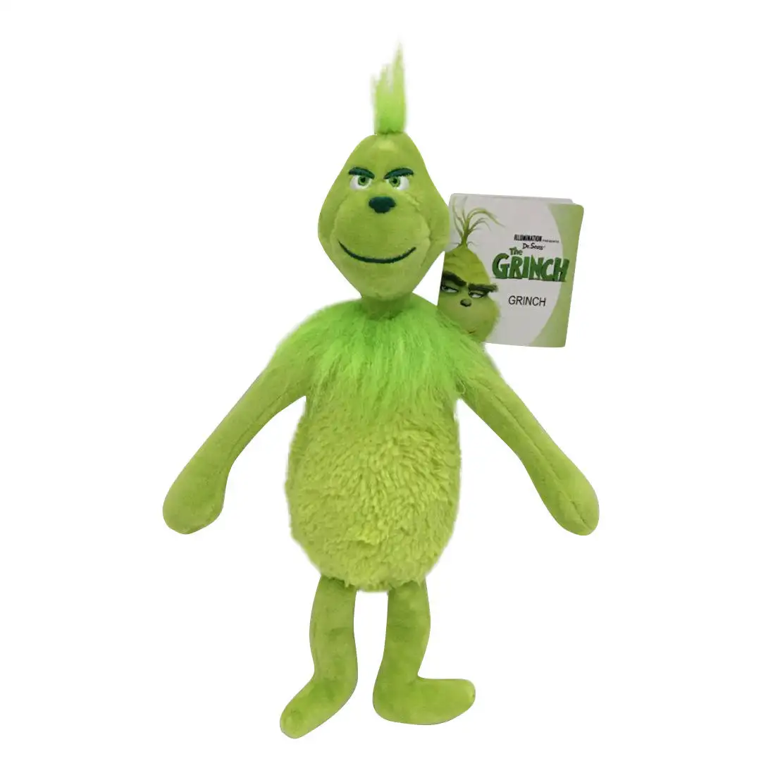 Precio barato 12 "Navidad monstruo verde muñeca fabricante de peluche Grinch elfo peluche niños divertido juguete de peluche regalos de Año Nuevo