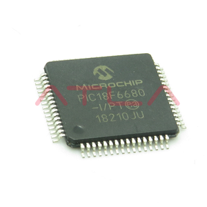 PIC18F6680-I/PT QFP-64 Mikrochip Original 8-Bit MCU 64KB Flash 3.3KB RAM 16MIPS 40MHz ECAN Industrial Temp - Product Image 1