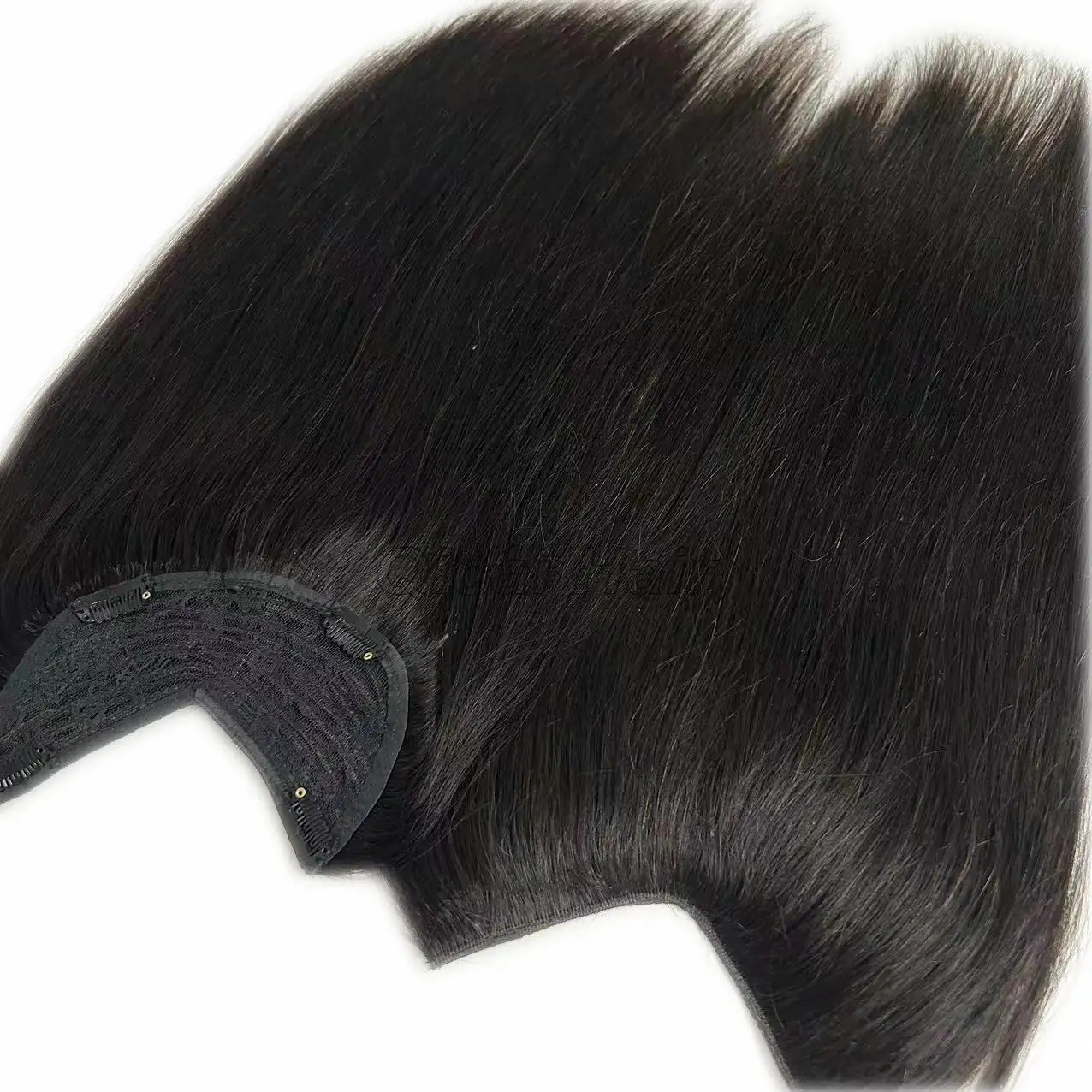 卸売Vパーツヘアピース最高品質のキューティクルアライメントUパーツクリップヘアトッパー100% 人毛カスタマイズカラーToupee