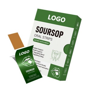 OEM Antioxidante Herbal Oral Thin Film Suplemento Gut Saúde Suporte Graviola Extrato Oral Strip com Açaí Berry Pó - Product Image 1