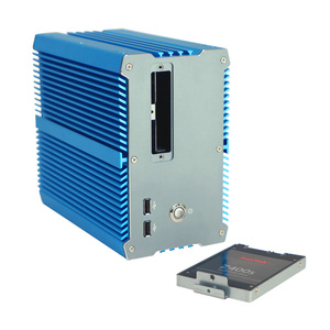 N97 I5/i7 12th CPU Aluminum Ally Blue <strong>Embedded</strong> <strong>Computer</strong> Din Rail Fanless Mini Pc PCIE 4X PCI <strong>GPIO</strong> - Product Image 1