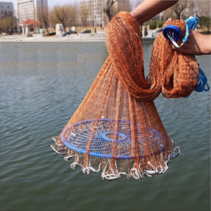 American Fishing <strong>Net</strong> Tire Line Cast 4-15ft <strong>3</strong>/8'' Mesh frisbee Cast <strong>Net</strong> - Product Image 1