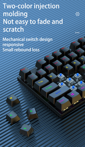 Holy Sword K810 teclado ordenador de escritorio juego de Trabajo Portátil ochenta y siete teclas Usb 3,0 Teclado mecánico con cable para Notebook - Product Image 2