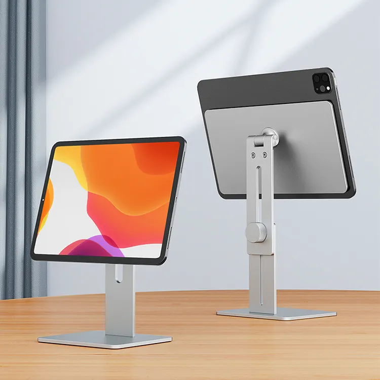 UPERGO yüksekliği ayarlanabilir masaüstü manyetik Tablet PC tutucu standı