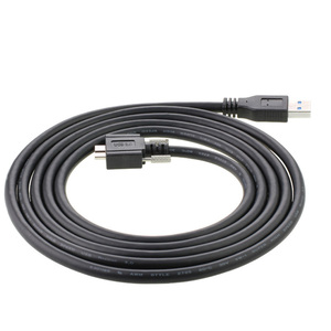 带锁定螺钉3M 5M的USB 3.0 a型公到微型B公扩展摄像机电缆 - Product Image 4