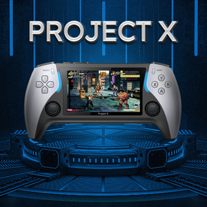 PS5スタイルゲームコンソールハンドヘルドHDスクリーンアーケード用PROJECT XポータブルWi-Fi通信付き2人用バトルレトロゲーム - Product Image 4
