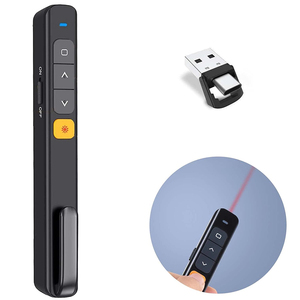 2.4G Clip tipo 2.4G senza fili presentatore puntatore Laser PPT Flip penna con ricevitore di tipo C per la formazione di riunione - Product Image 1