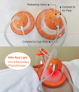 4 in 1 meme büyütme çukurluğu vakum tedavisi titreşim mikro akım led kırmızı ışık physio meme sıkılaştırma makinesi - Product Image 3