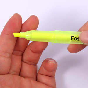 FOSKA rapida asciugatura inodore e Non tossico scalpello inchiostro pennino colorato evidenziatori per evidenziare sottolineature o note di scrittura - Product Image 2