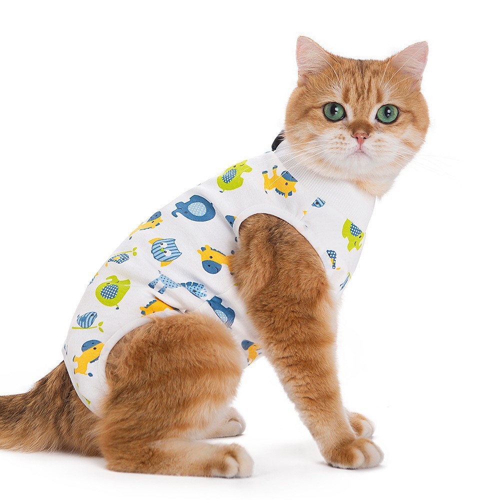 Pet incontinence pants-blue elephant