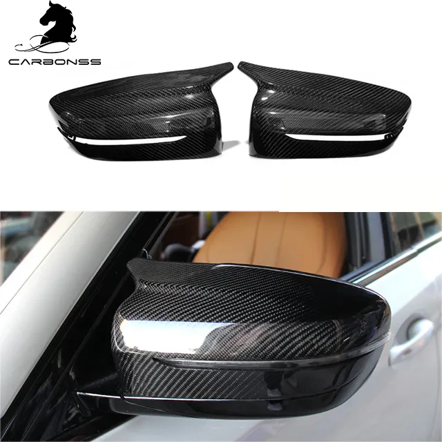 Cubierta de espejo retrovisor de coche, tapas de espejo de fibra de carbono para BMW G30 G32 G11 G12