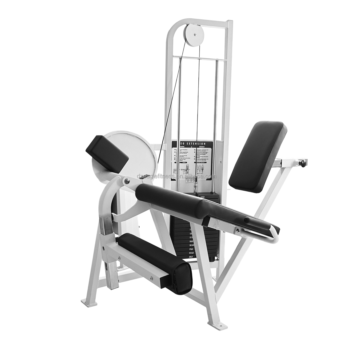 Extension de jambe assise blanche